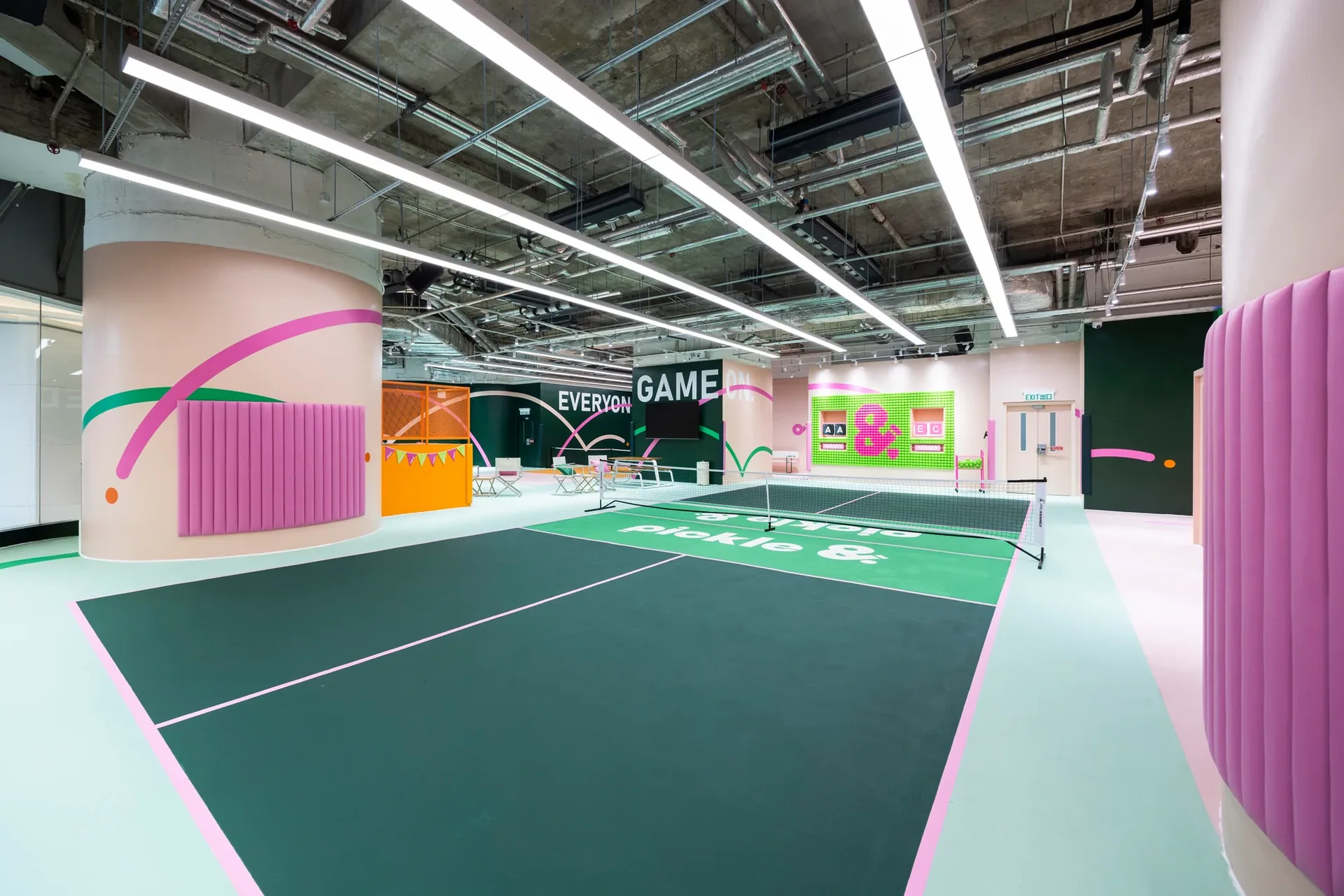 Pickle & Club indoor pickleball court